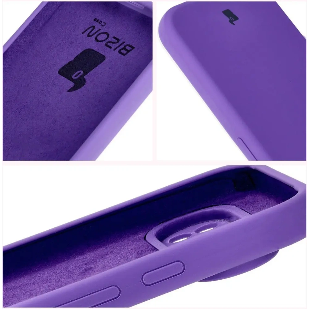 Silikonowe etui Bizon Soft Case do Google Pixel 9 Pro fioletowe