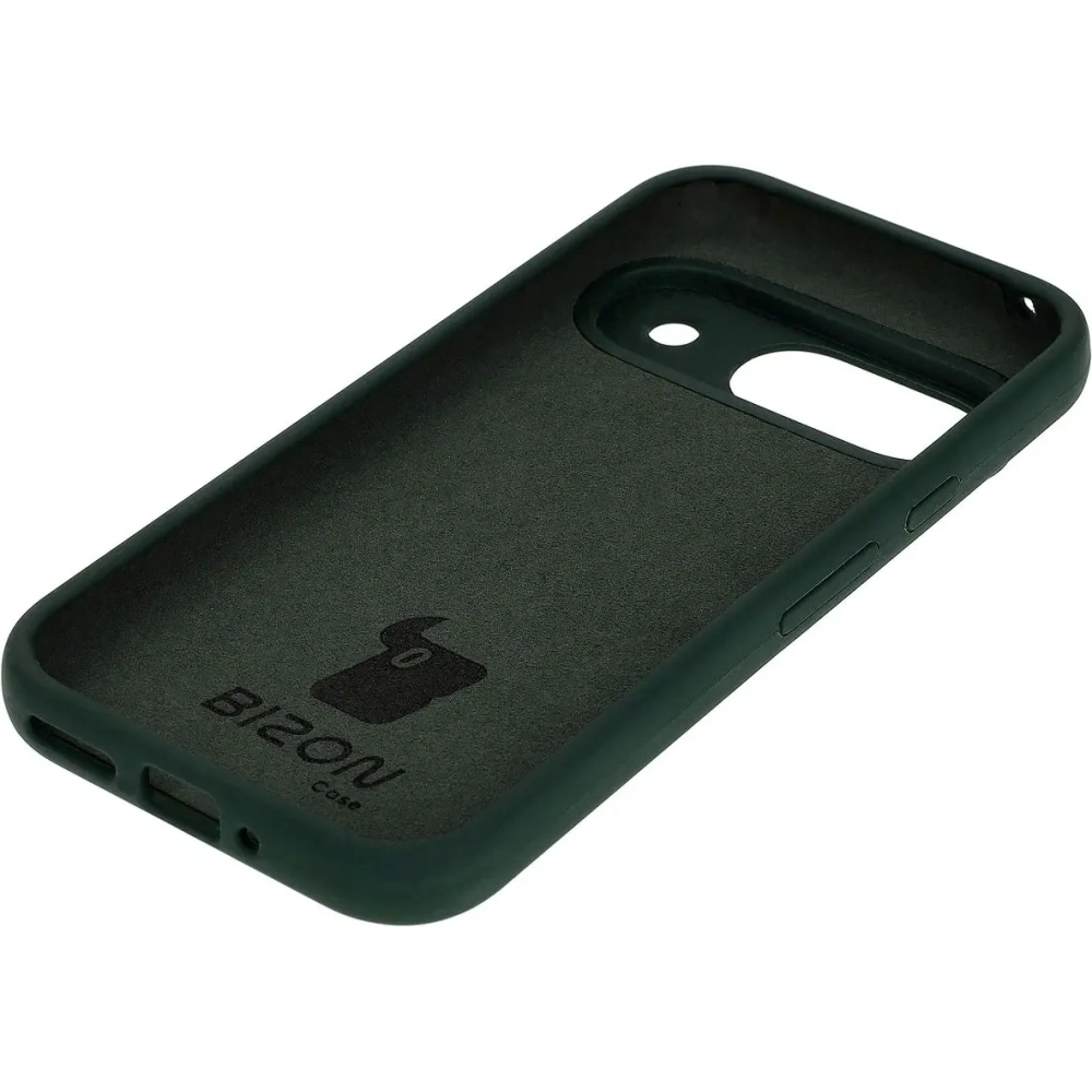 Silikonowe etui Bizon Soft Case do Google Pixel 9 ciemnozielone