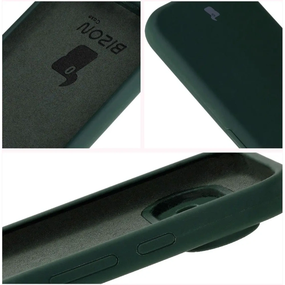 Silikonowe etui Bizon Soft Case do Google Pixel 9 ciemnozielone