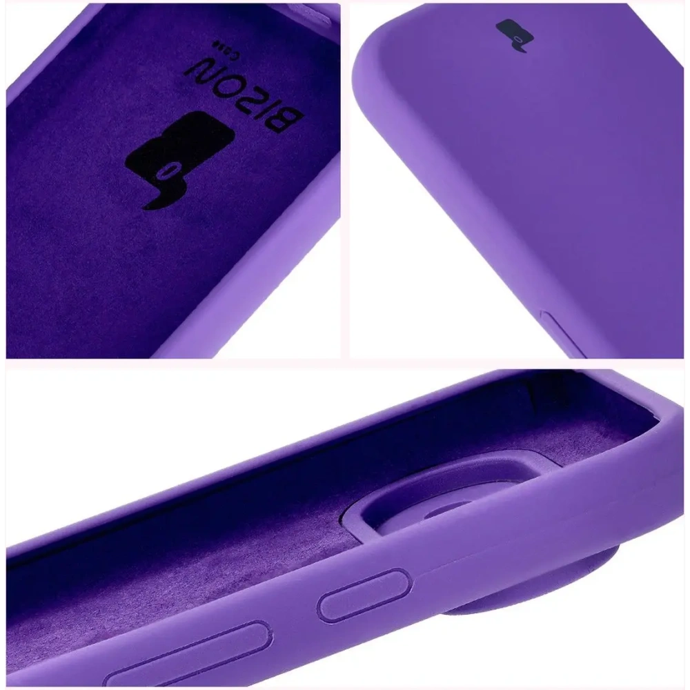 Silikonowe etui Bizon Soft Case do Google Pixel 9 fioletowe
