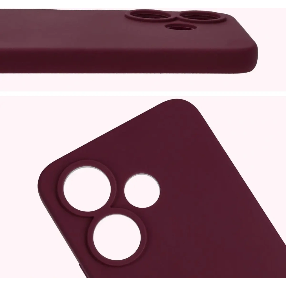 Silikonowe etui Bizon Soft Case do Xiaomi Redmi 13 4G ciemnofioletowe