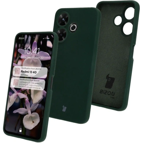 Kup Bizon Soft Case Xiaomi Redmi 13 4G dunkelgrün - BIZ7215 - {ean13} - Sklep Home Screen
