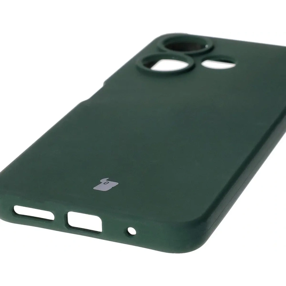 Silikonowe etui Bizon Soft Case do Xiaomi Redmi 13 4G ciemnozielone