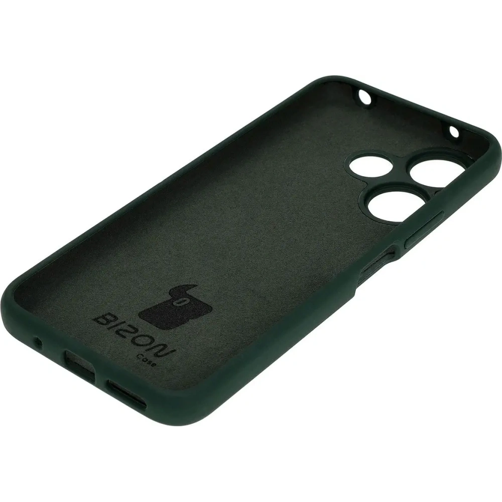 Silikonowe etui Bizon Soft Case do Xiaomi Redmi 13 4G ciemnozielone