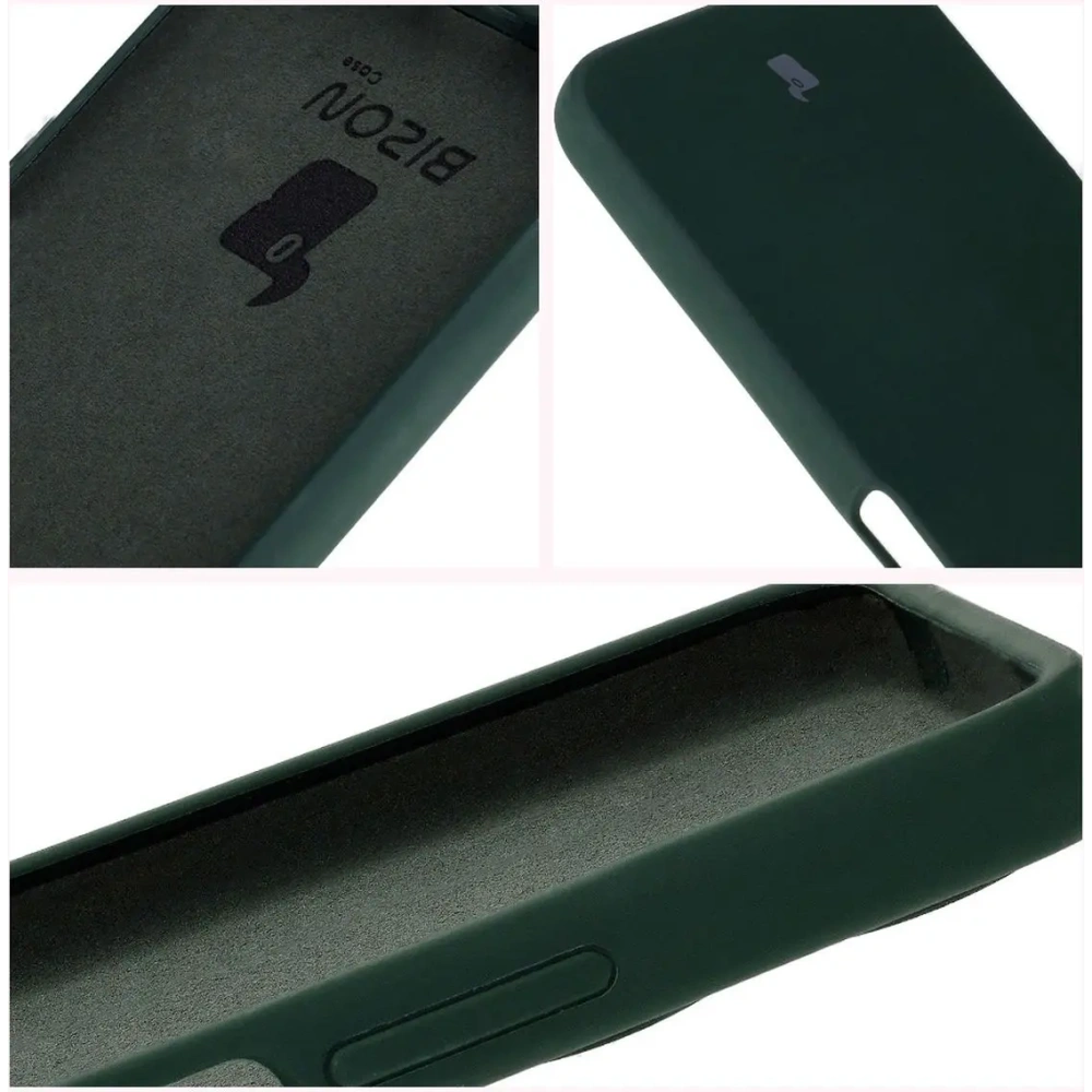 Silikonowe etui Bizon Soft Case do Xiaomi Redmi 13 4G ciemnozielone