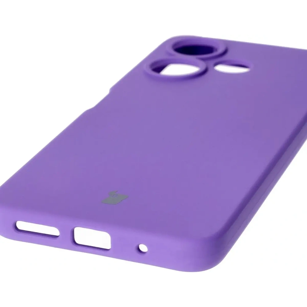 Silikonowe etui Bizon Soft Case do Xiaomi Redmi 13 4G fioletowe