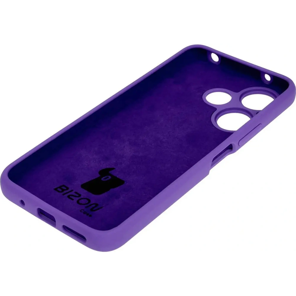 Silikonowe etui Bizon Soft Case do Xiaomi Redmi 13 4G fioletowe