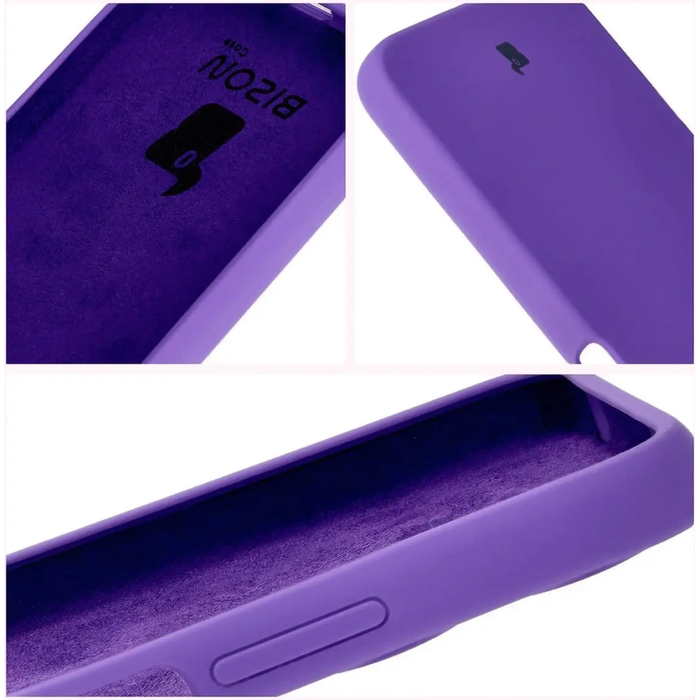 Silikonowe etui Bizon Soft Case do Xiaomi Redmi 13 4G fioletowe