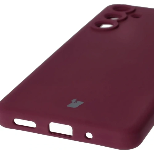 Kup Silikonowe etui Bizon Soft Case do Samsung Galaxy M55 5G ciemnofioletowe - BIZ7219 - {ean13} - Sklep Home Screen