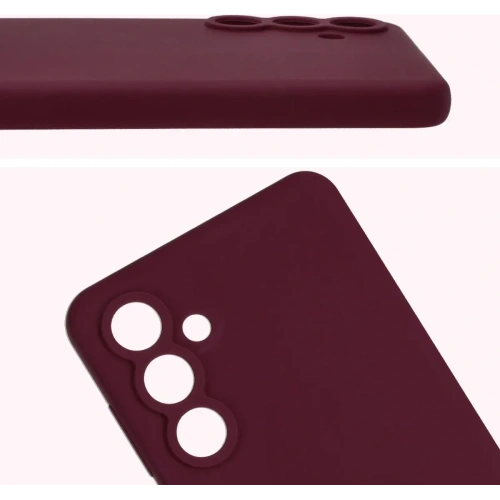 Kup Silikonowe etui Bizon Soft Case do Samsung Galaxy M55 5G ciemnofioletowe - BIZ7219 - {ean13} - Sklep Home Screen