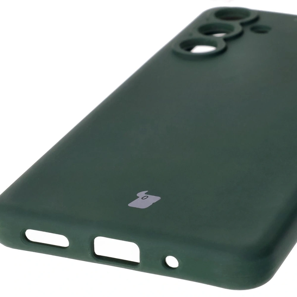 Silikonowe etui Bizon Soft Case do Samsung Galaxy M55 5G ciemnozielone