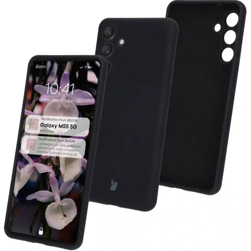 Kup Silikonowe etui Bizon Soft Case do Samsung Galaxy M55 5G czarne - BIZ7221 - {ean13} - Sklep Home Screen