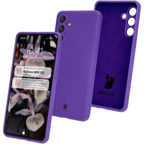 Kup Bizon Soft Case Samsung Galaxy M55 5G violet - BIZ7222 - {ean13} - Sklep Home Screen
