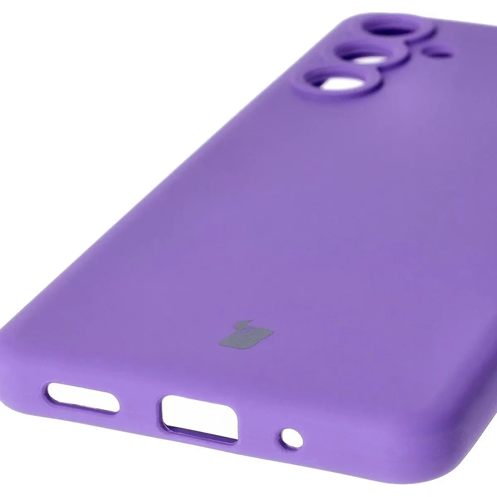 Silikonowe etui Bizon Soft Case do Samsung Galaxy M55 5G fioletowe