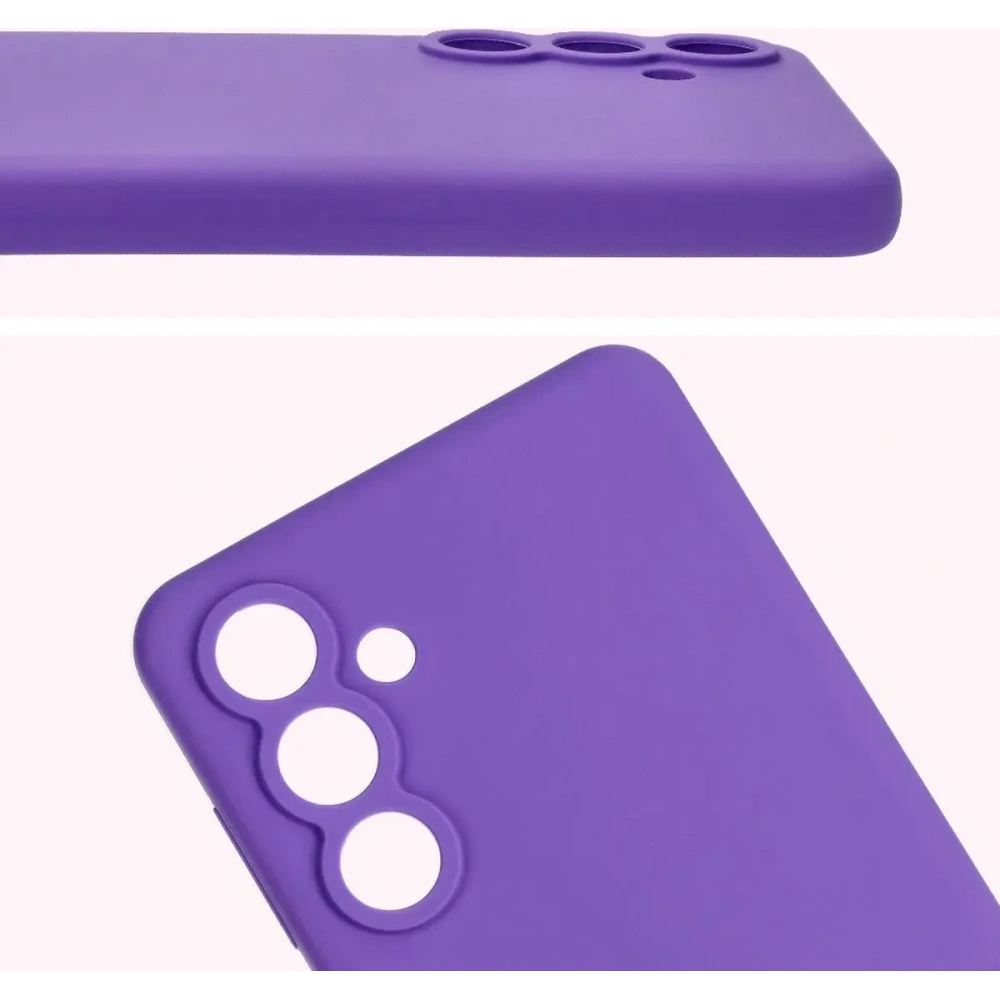 Silikonowe etui Bizon Soft Case do Samsung Galaxy M55 5G fioletowe