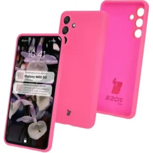 Kup Silikonowe etui Bizon Soft Case do Samsung Galaxy M55 5G neonowo-różowe - BIZ7223 - {ean13} - Sklep Home Screen