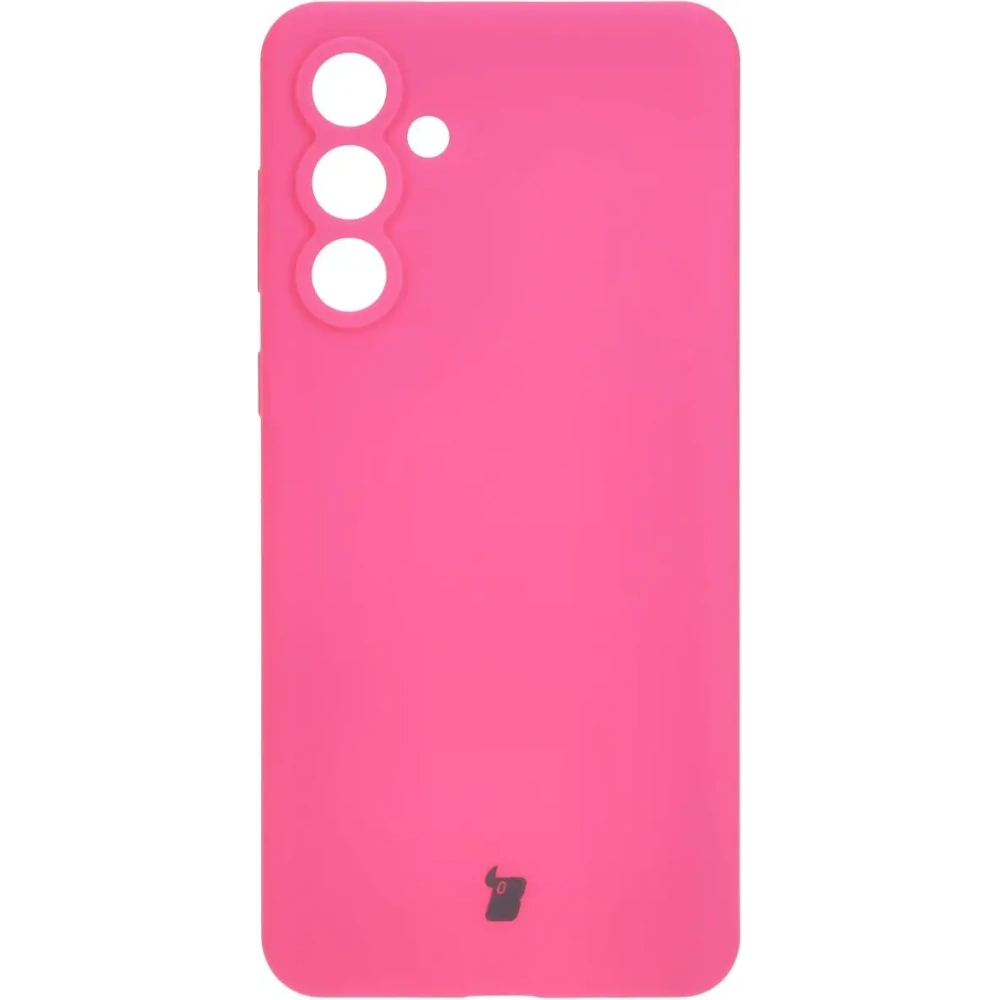 Silikonowe etui Bizon Soft Case do Samsung Galaxy M55 5G neonowo-różowe