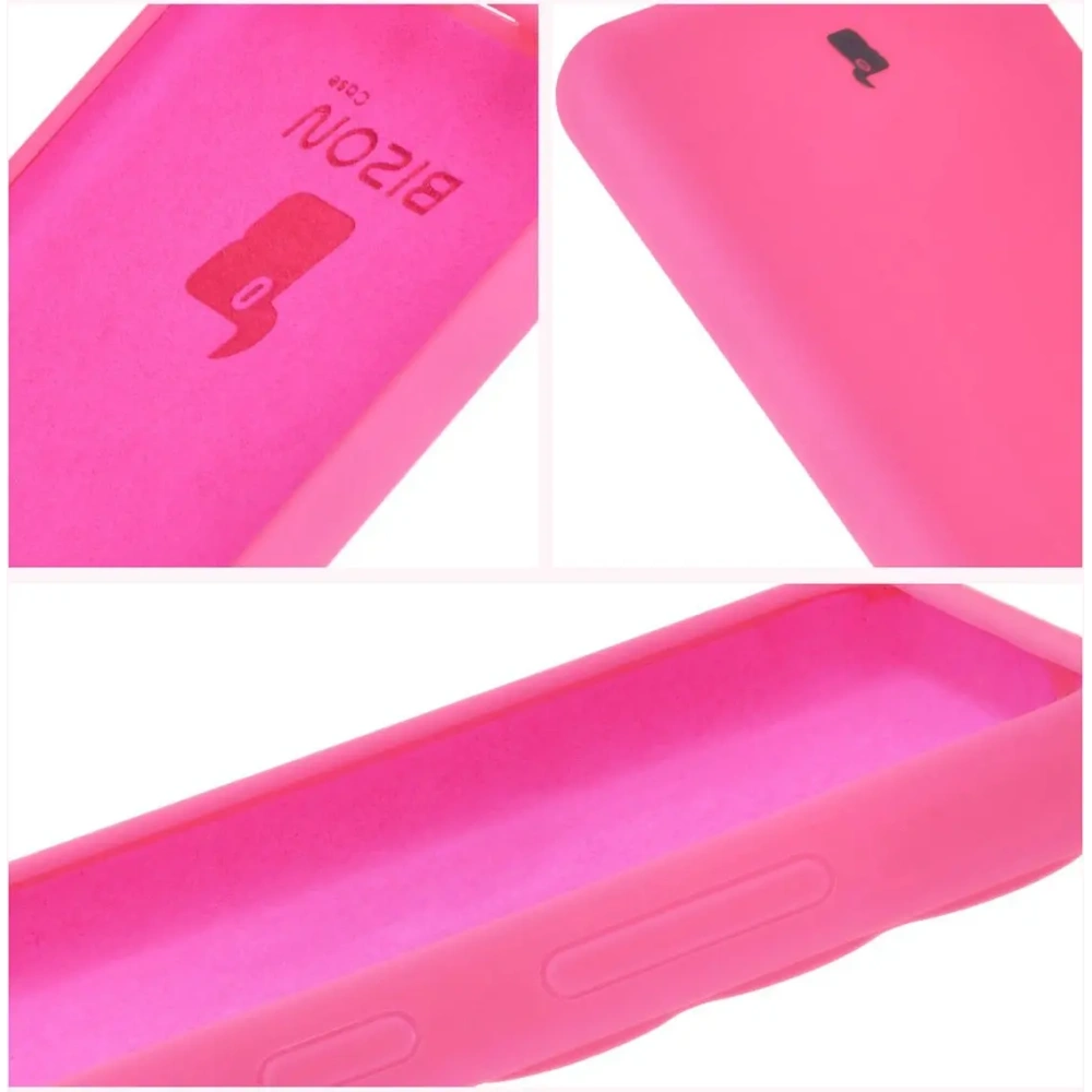 Silikonowe etui Bizon Soft Case do Samsung Galaxy M55 5G neonowo-różowe