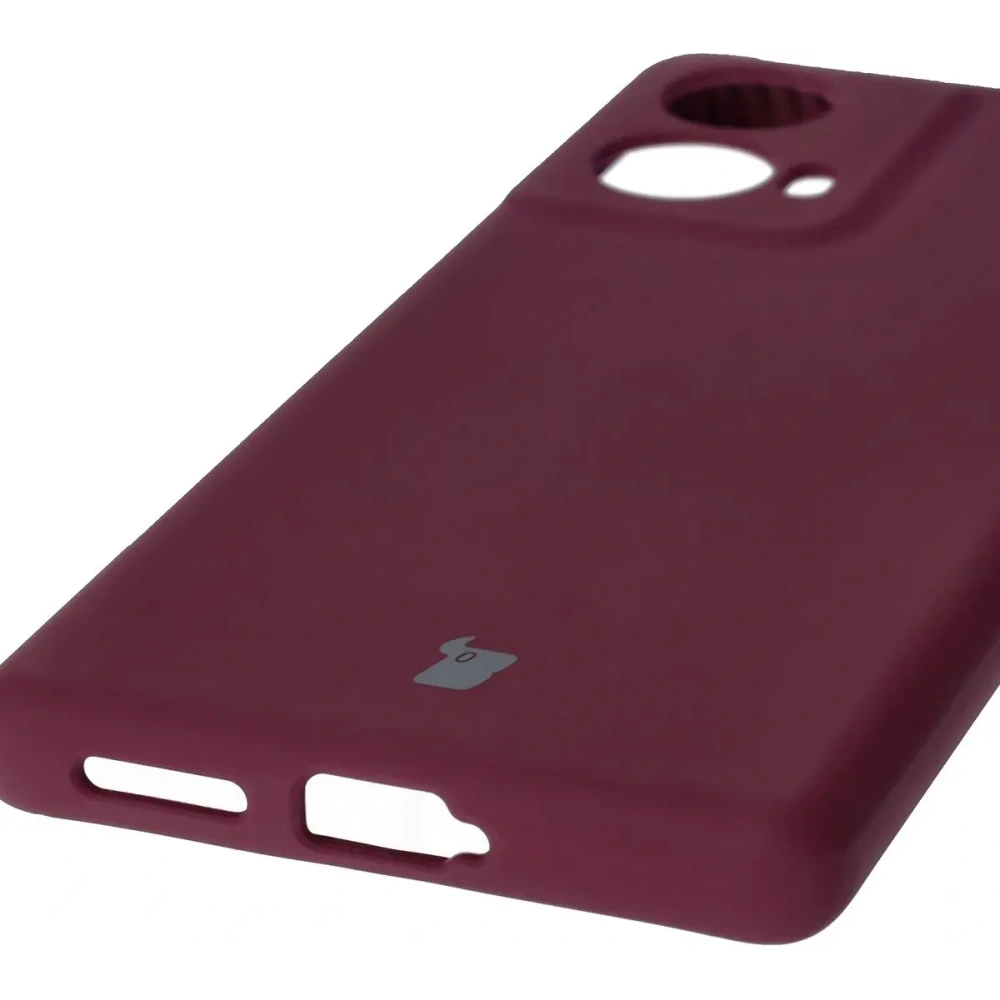 Silikonowe etui Bizon Soft Case do Motorola Moto G85 5G ciemnofioletowe