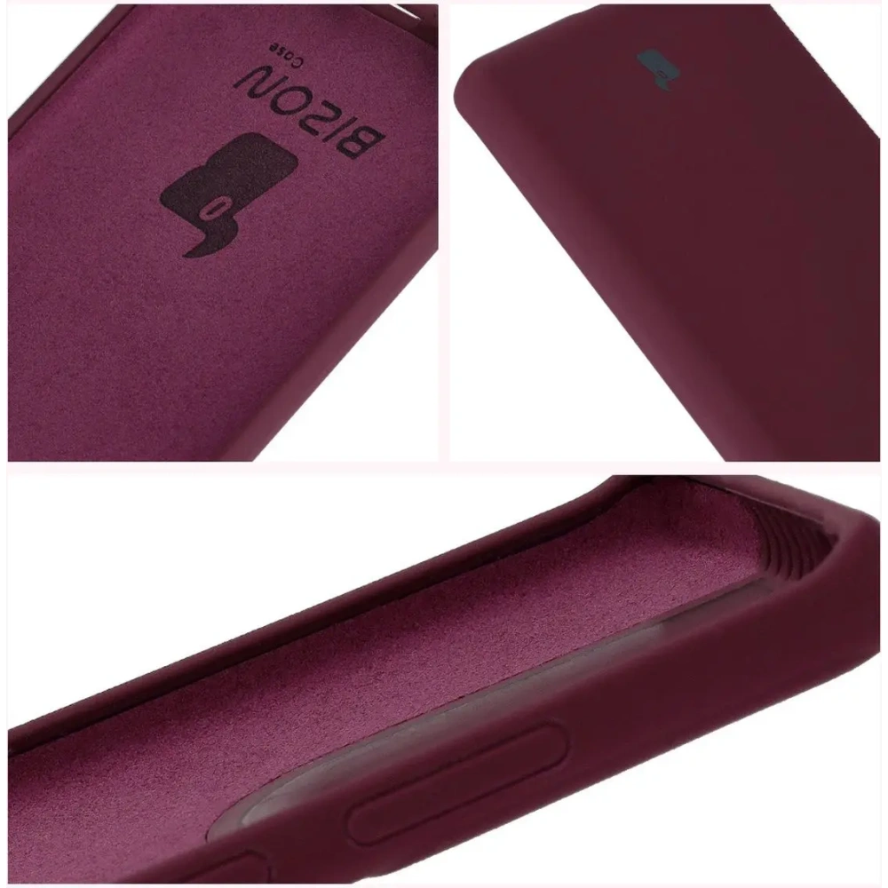 Silikonowe etui Bizon Soft Case do Motorola Moto G85 5G ciemnofioletowe