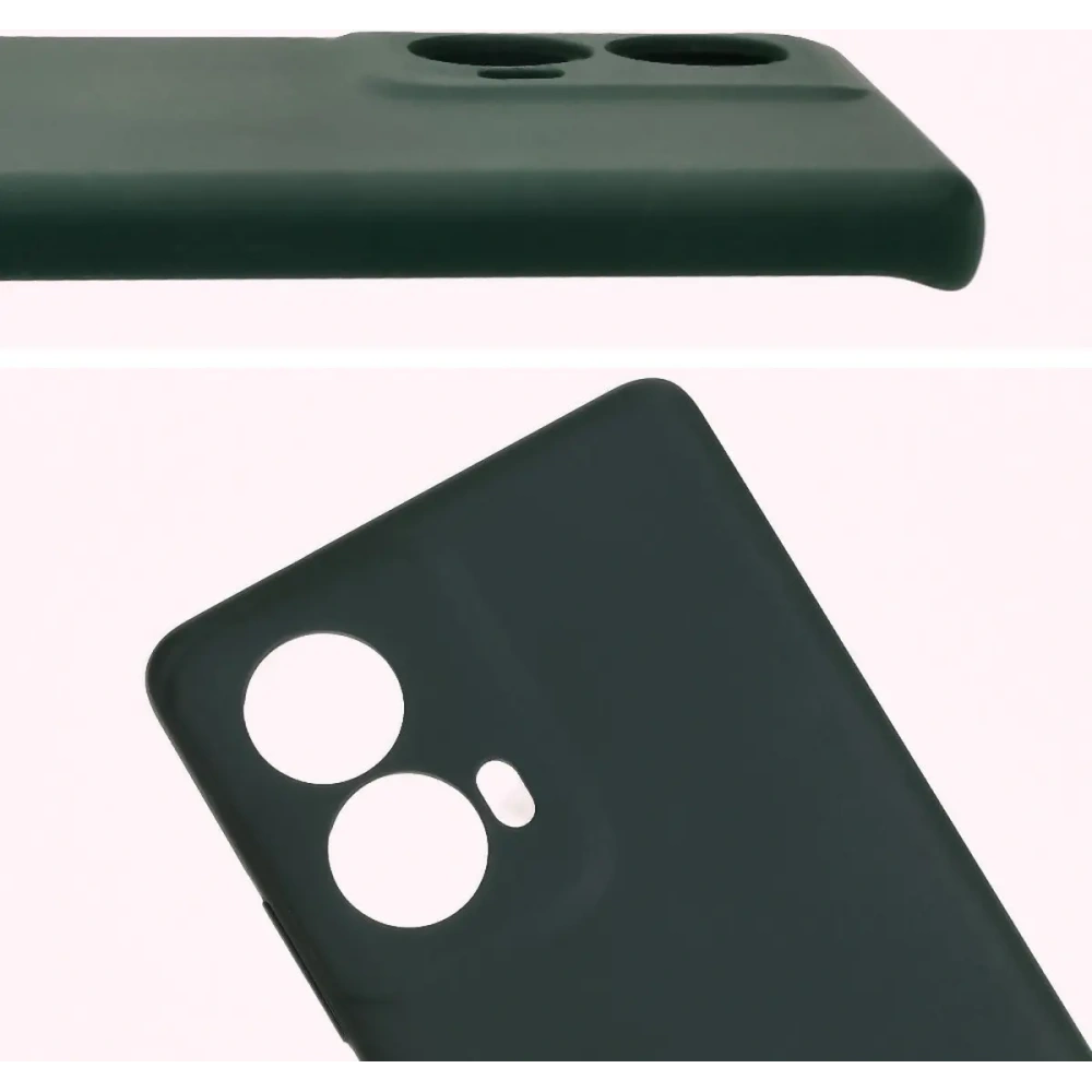 Silikonowe etui Bizon Soft Case do Motorola Moto G85 5G ciemnozielone