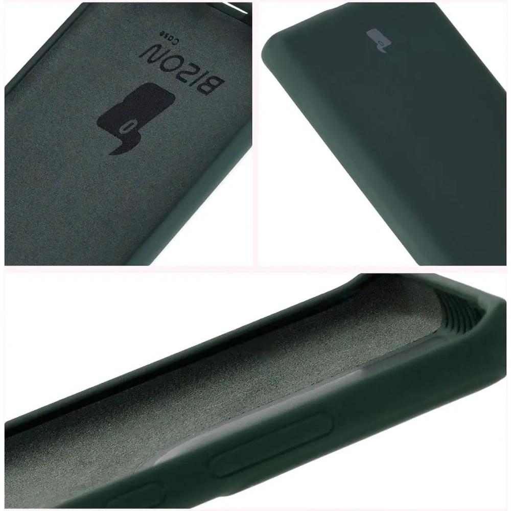 Silikonowe etui Bizon Soft Case do Motorola Moto G85 5G ciemnozielone