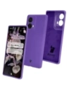Silikonové pouzdro Bizon Soft Case pro Motorola Moto G85 5G fialové