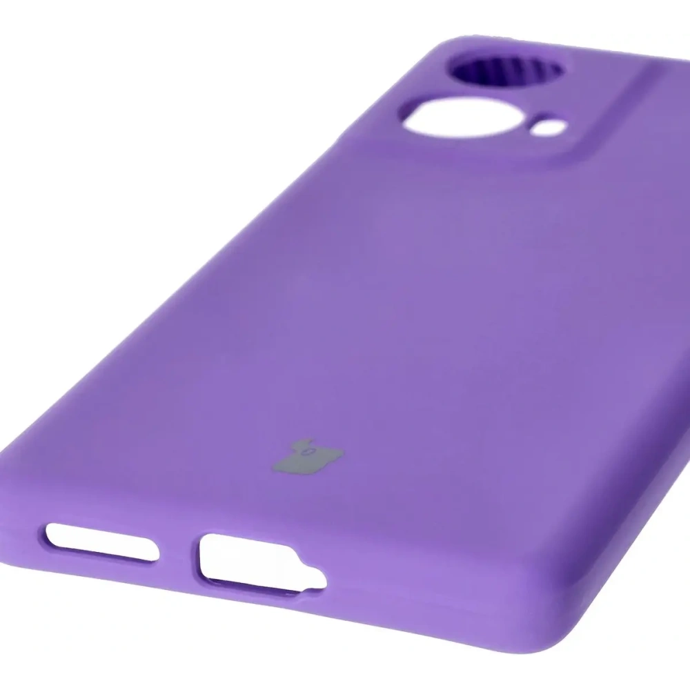 Silikonowe etui Bizon Soft Case do Motorola Moto G85 5G fioletowe