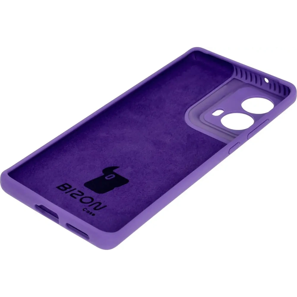 Silikonowe etui Bizon Soft Case do Motorola Moto G85 5G fioletowe