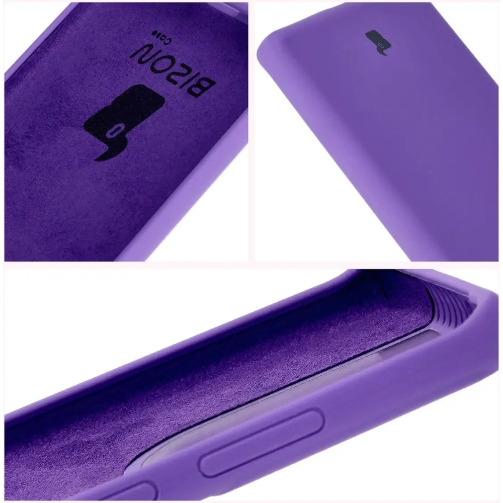 Silikonowe etui Bizon Soft Case do Motorola Moto G85 5G fioletowe