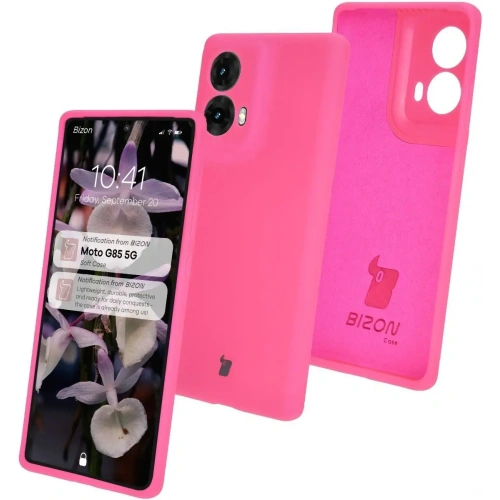 Kup Bizon Soft Case Motorola Moto G85 5G neon rózsaszín - BIZ7228 - {ean13} - Sklep Home Screen