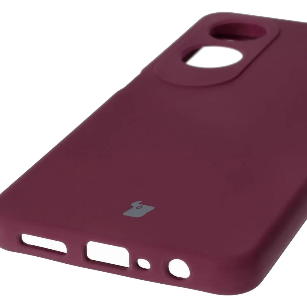 Silikonowe etui Bizon Soft Case do Oppo A60 4G ciemnofioletowe