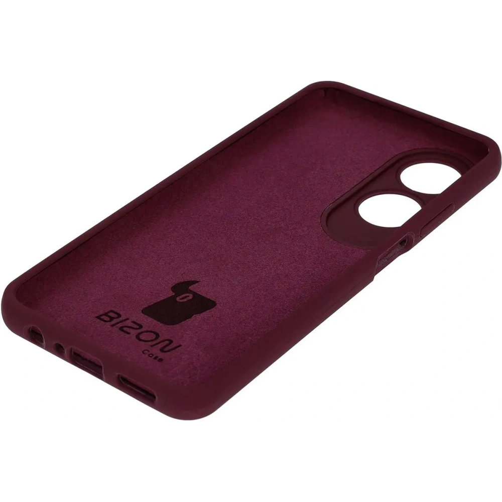 Silikonowe etui Bizon Soft Case do Oppo A60 4G ciemnofioletowe
