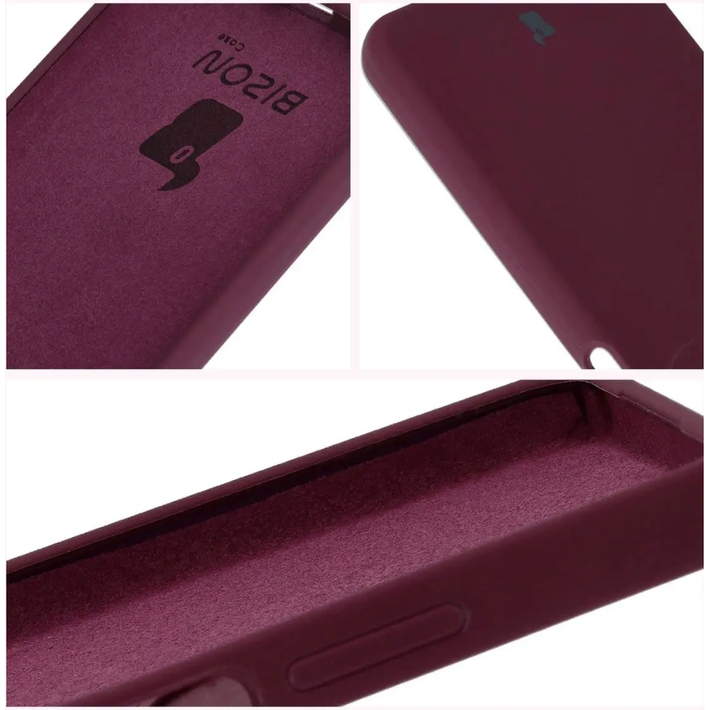 Silikonowe etui Bizon Soft Case do Oppo A60 4G ciemnofioletowe