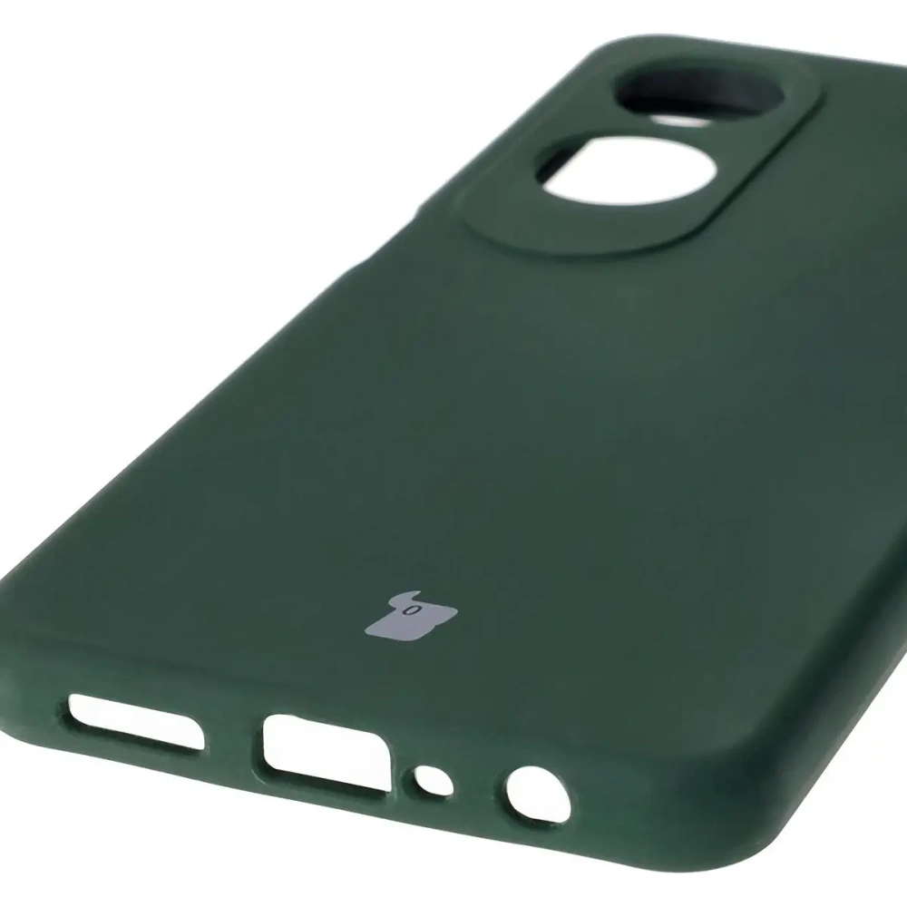 Silikonowe etui Bizon Soft Case do Oppo A60 4G ciemnozielone