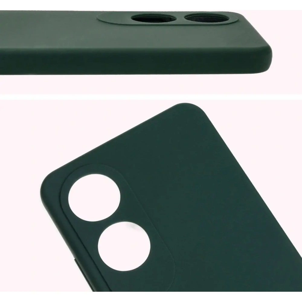 Silikonowe etui Bizon Soft Case do Oppo A60 4G ciemnozielone