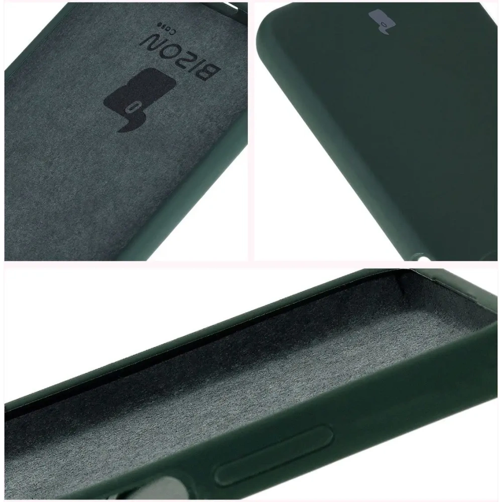 Silikonowe etui Bizon Soft Case do Oppo A60 4G ciemnozielone