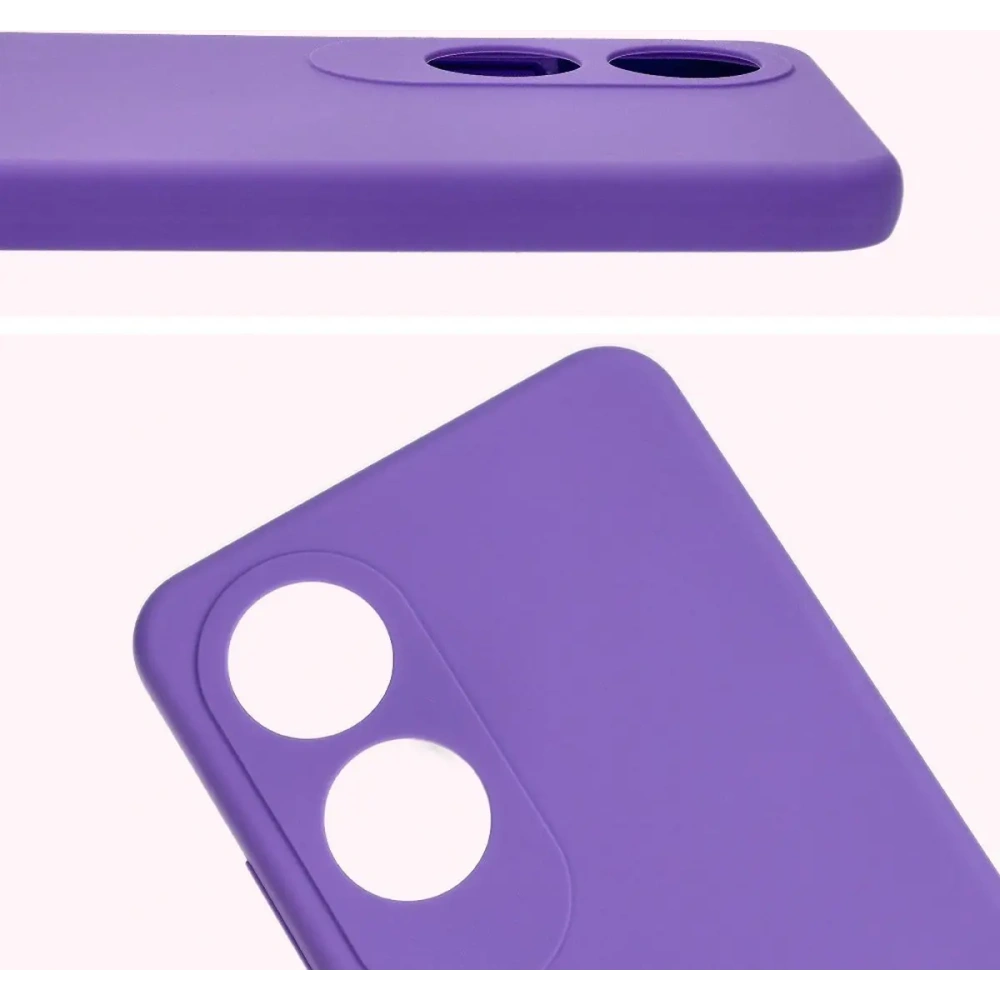 Silikonowe etui Bizon Soft Case do Oppo A60 4G fioletowe