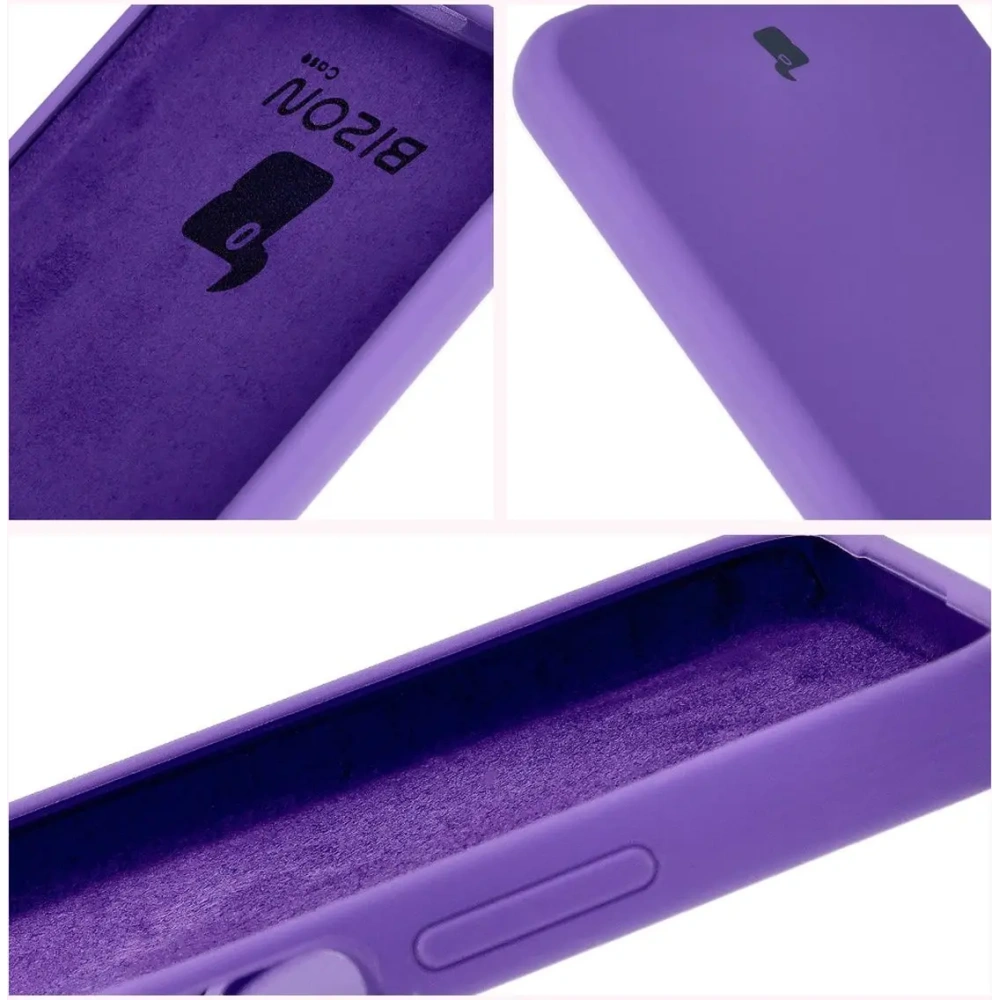 Silikonowe etui Bizon Soft Case do Oppo A60 4G fioletowe