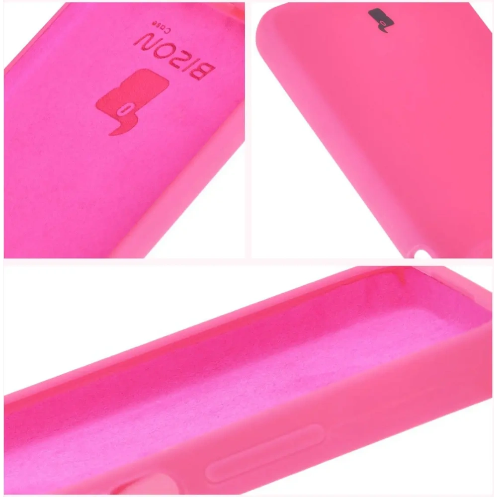 Silikonowe etui Bizon Soft Case do Oppo A60 4G neonowo-różowe