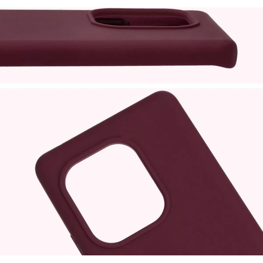 Silikonowe etui Bizon Soft Case do Realme GT 6 / 6T / Neo 6 / Neo 6 SE ciemnofioletowe