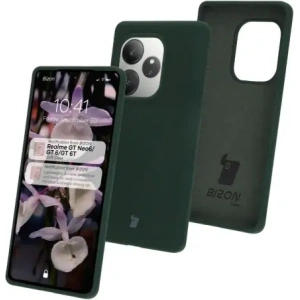 Kup Silikonowe etui Bizon Soft Case do Realme GT 6 / 6T / Neo 6 / Neo 6 SE ciemnozielone - BIZ7235 - {ean13} - Sklep Home Screen