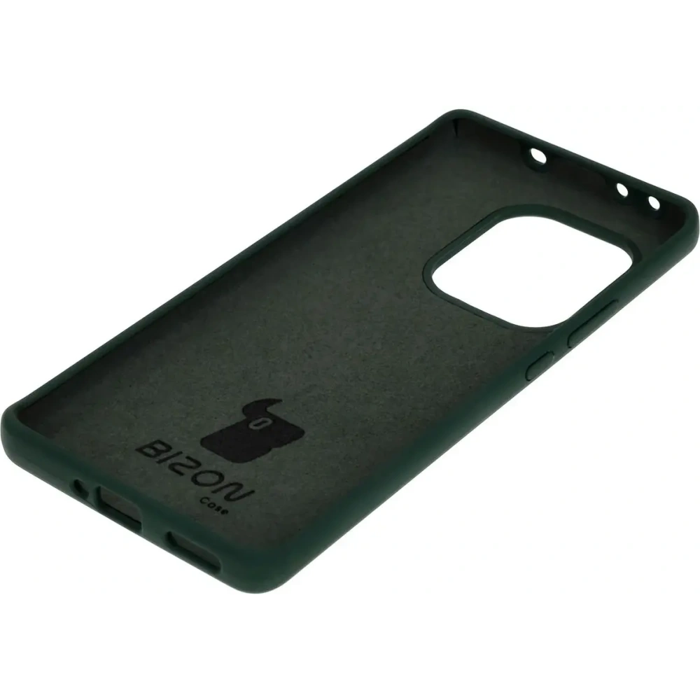Silikonowe etui Bizon Soft Case do Realme GT 6 / 6T / Neo 6 / Neo 6 SE ciemnozielone