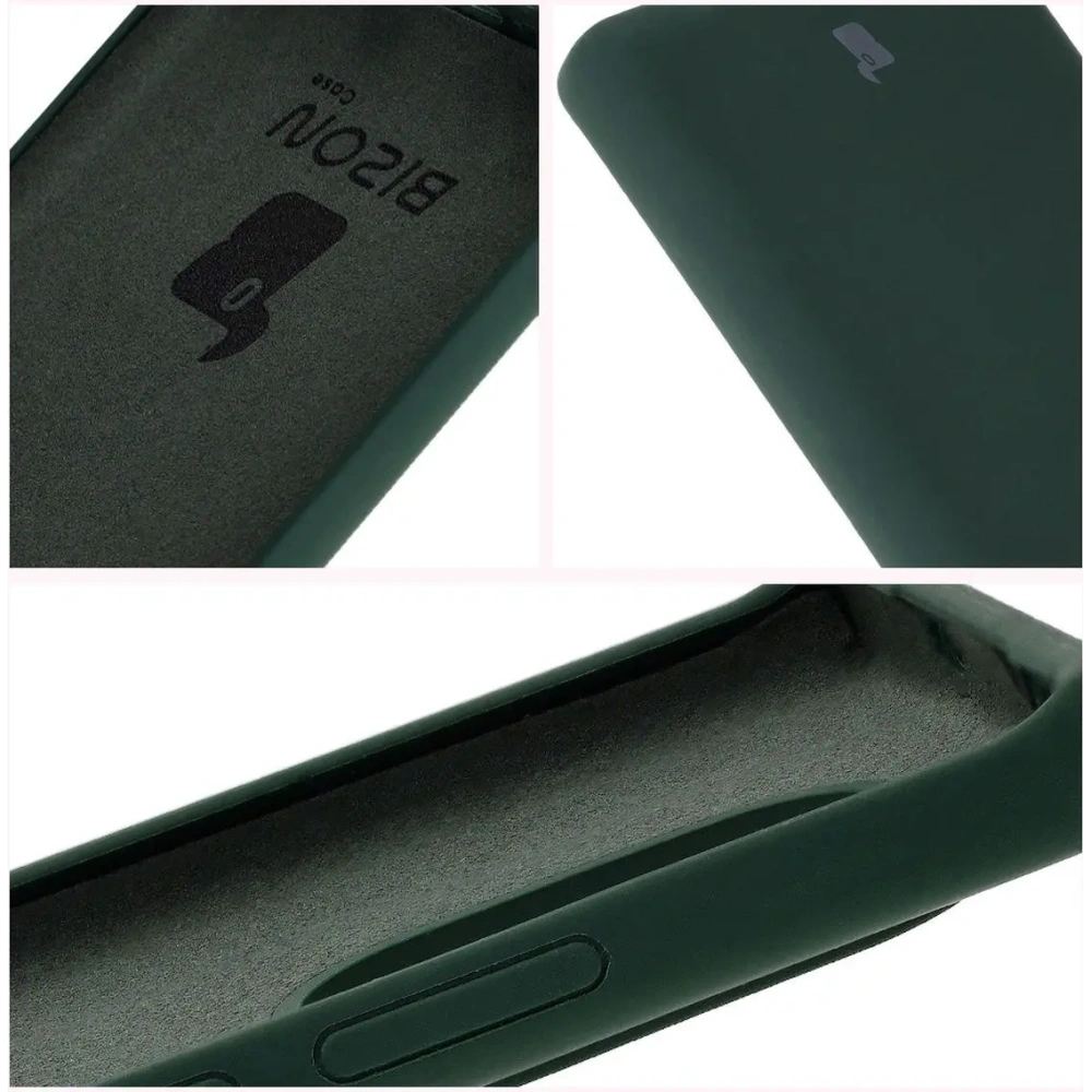 Silikonowe etui Bizon Soft Case do Realme GT 6 / 6T / Neo 6 / Neo 6 SE ciemnozielone