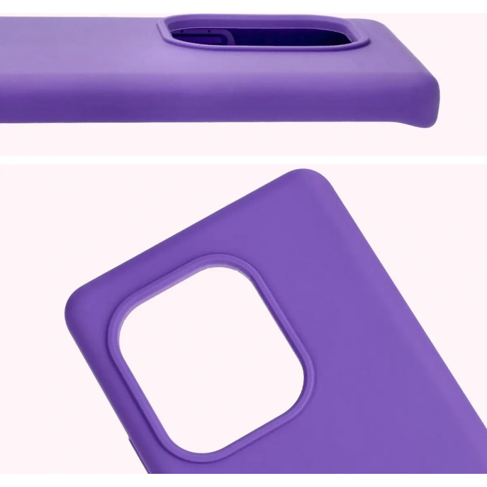 Silikonowe etui Bizon Soft Case do Realme GT 6 / 6T / Neo 6 / Neo 6 SE fioletowe