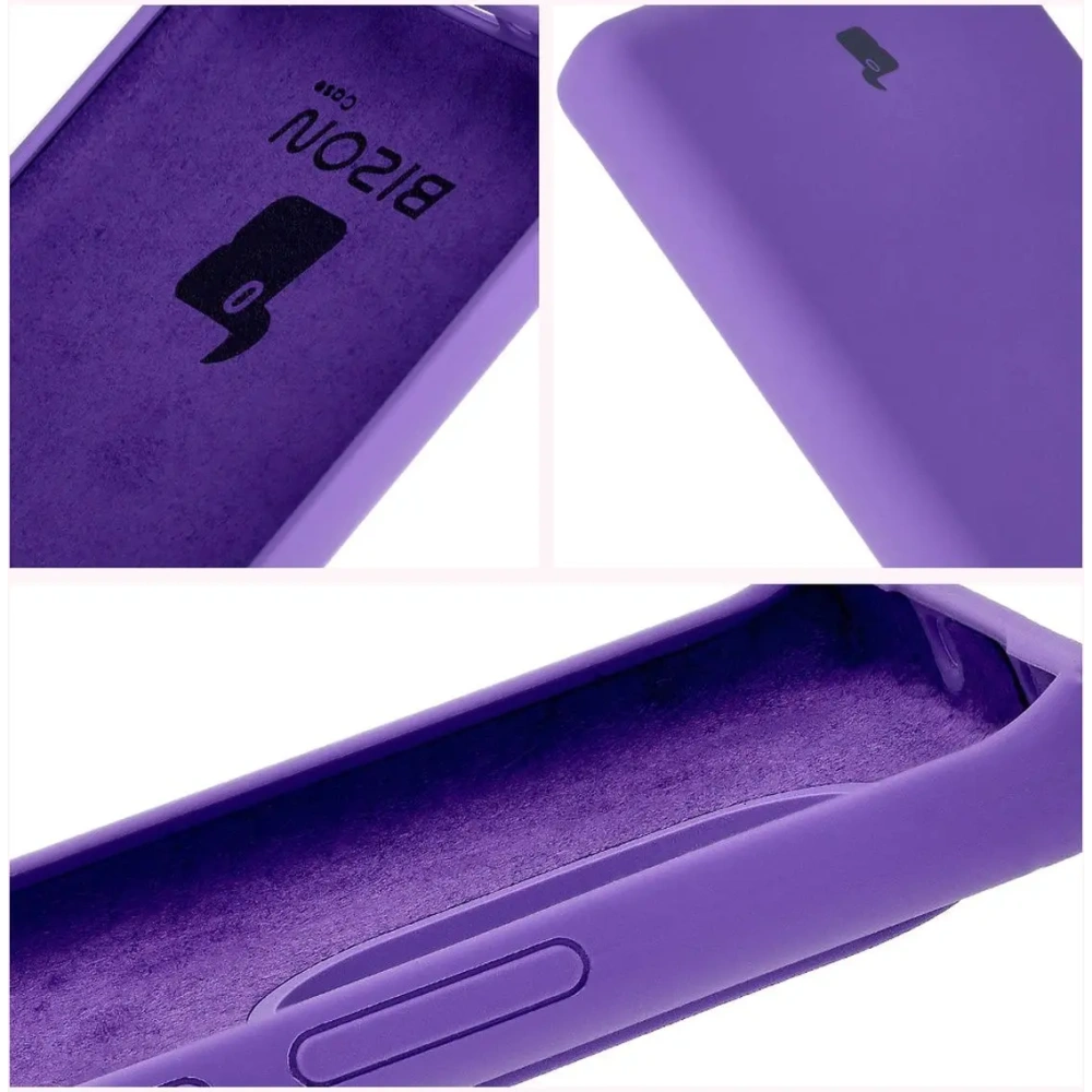 Silikonowe etui Bizon Soft Case do Realme GT 6 / 6T / Neo 6 / Neo 6 SE fioletowe