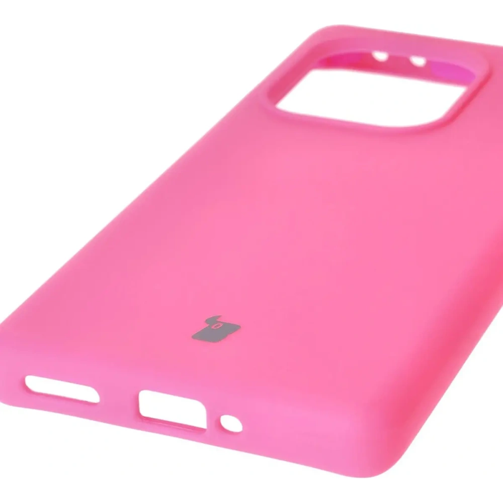 Silikonowe etui Bizon Soft Case do Realme GT 6 / 6T / Neo 6 / Neo 6 SE neonowo-różowe
