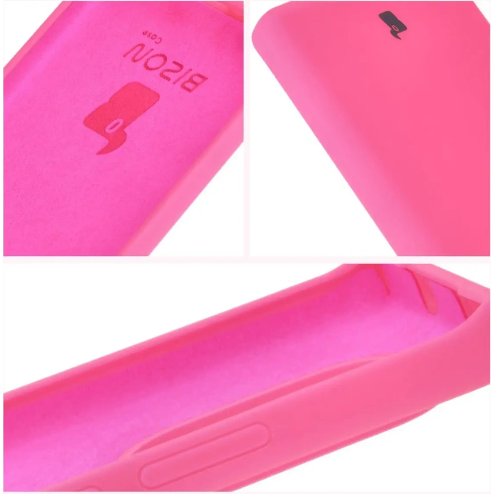 Silikonowe etui Bizon Soft Case do Realme GT 6 / 6T / Neo 6 / Neo 6 SE neonowo-różowe