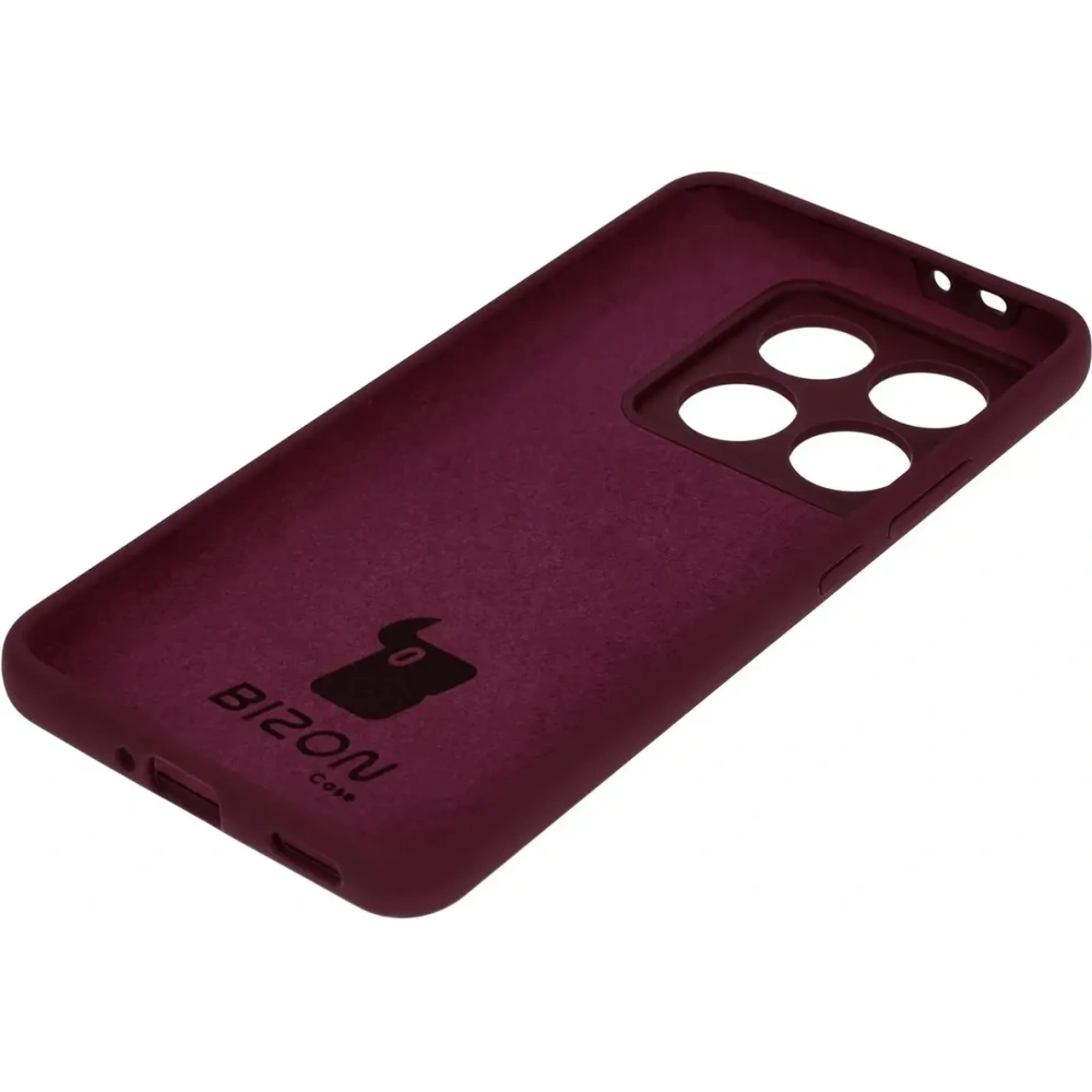 Silikonowe etui Bizon Soft Case do Xiaomi 14T Pro ciemnofioletowe