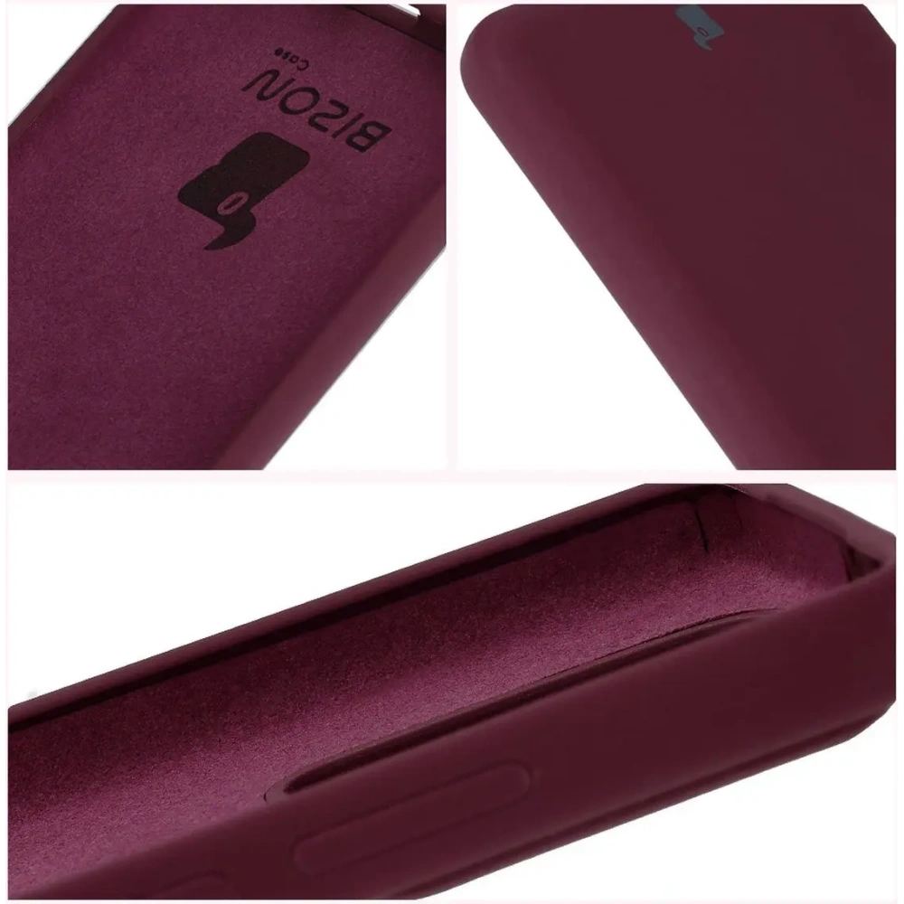Silikonowe etui Bizon Soft Case do Xiaomi 14T Pro ciemnofioletowe